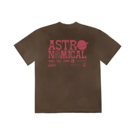 Travis Scott World Event T-Shirt Bleached Black