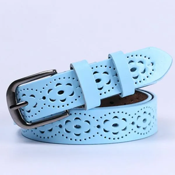 Women Fashion Wide Genuine Leather Belt Without Drilling Luxury Jeans Belts Female Quality Straps