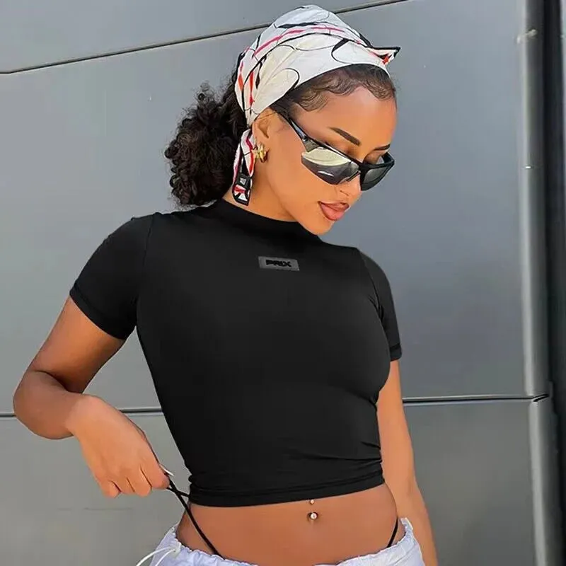 Women's Streetwear Slim Crop Top Tee