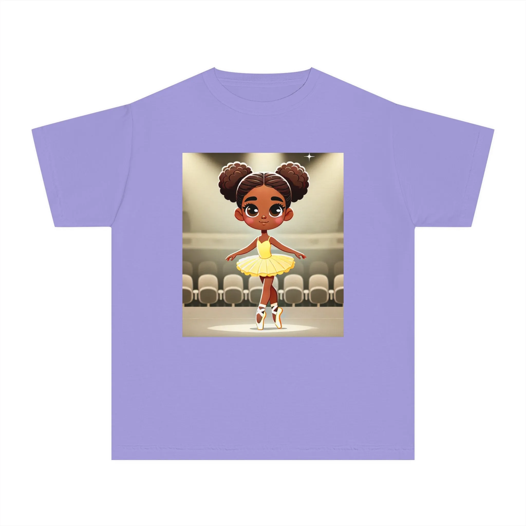 Youth - Powerful Ballerina T-Shirt for Black Girls