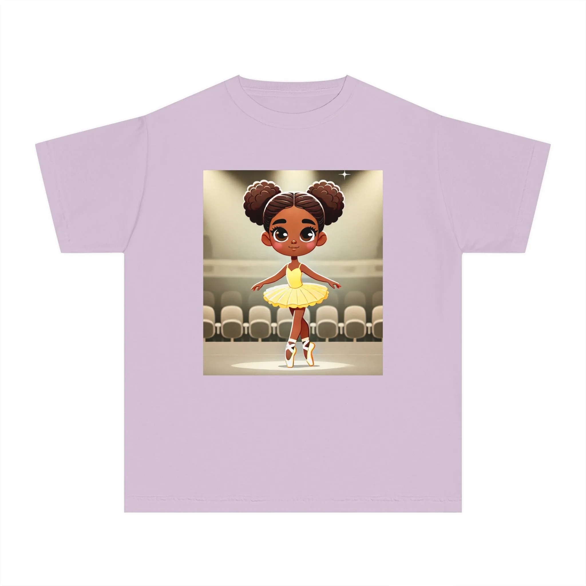 Youth - Powerful Ballerina T-Shirt for Black Girls