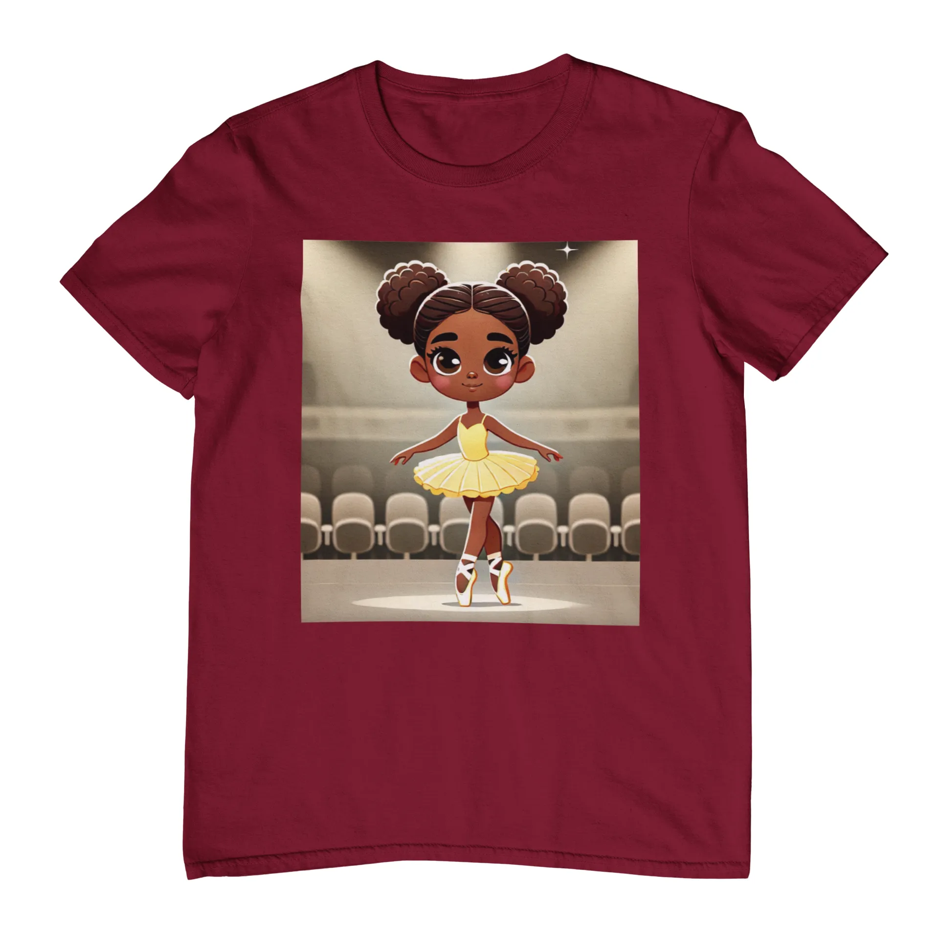 Youth - Powerful Ballerina T-Shirt for Black Girls