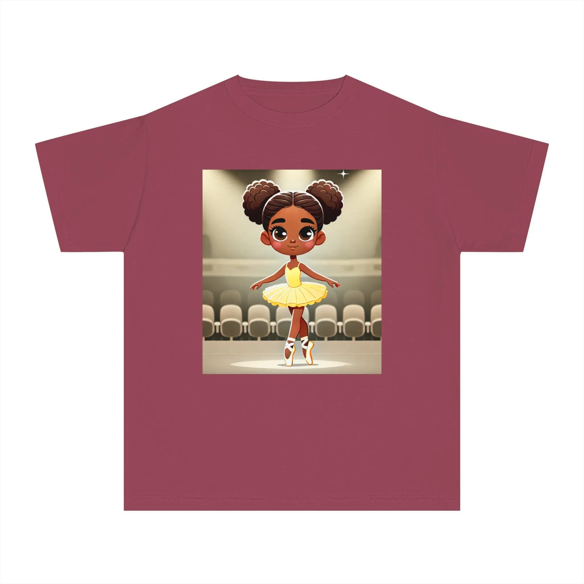 Youth - Powerful Ballerina T-Shirt for Black Girls