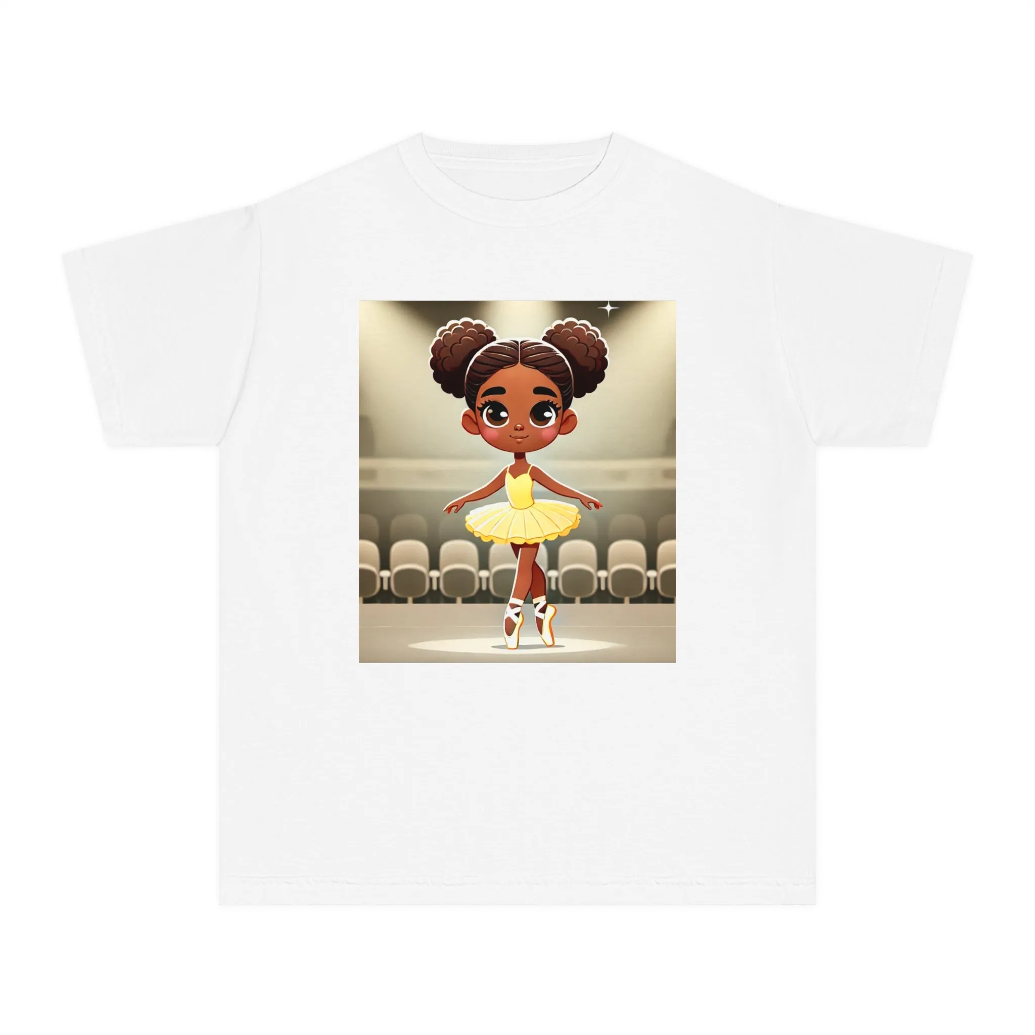 Youth - Powerful Ballerina T-Shirt for Black Girls