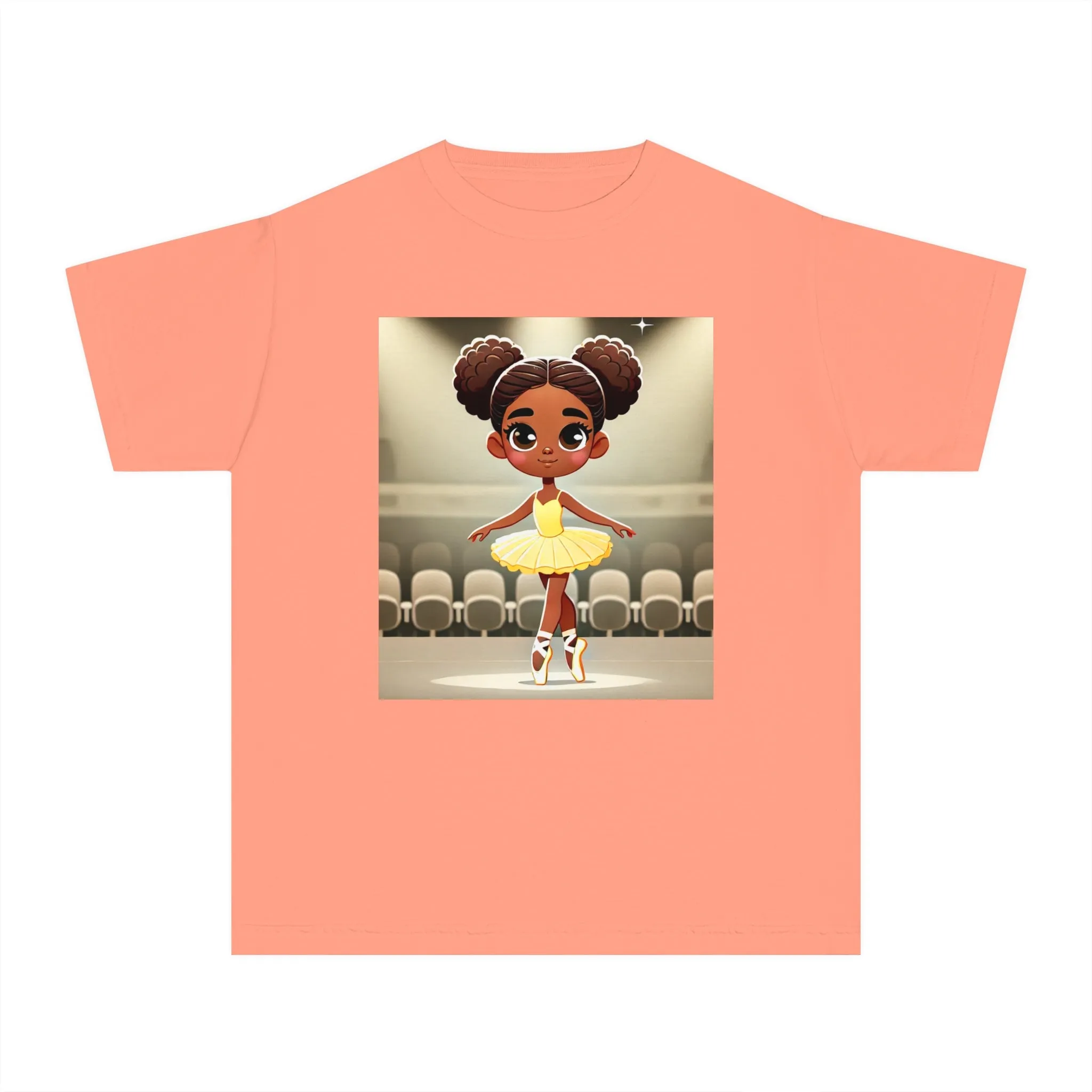 Youth - Powerful Ballerina T-Shirt for Black Girls