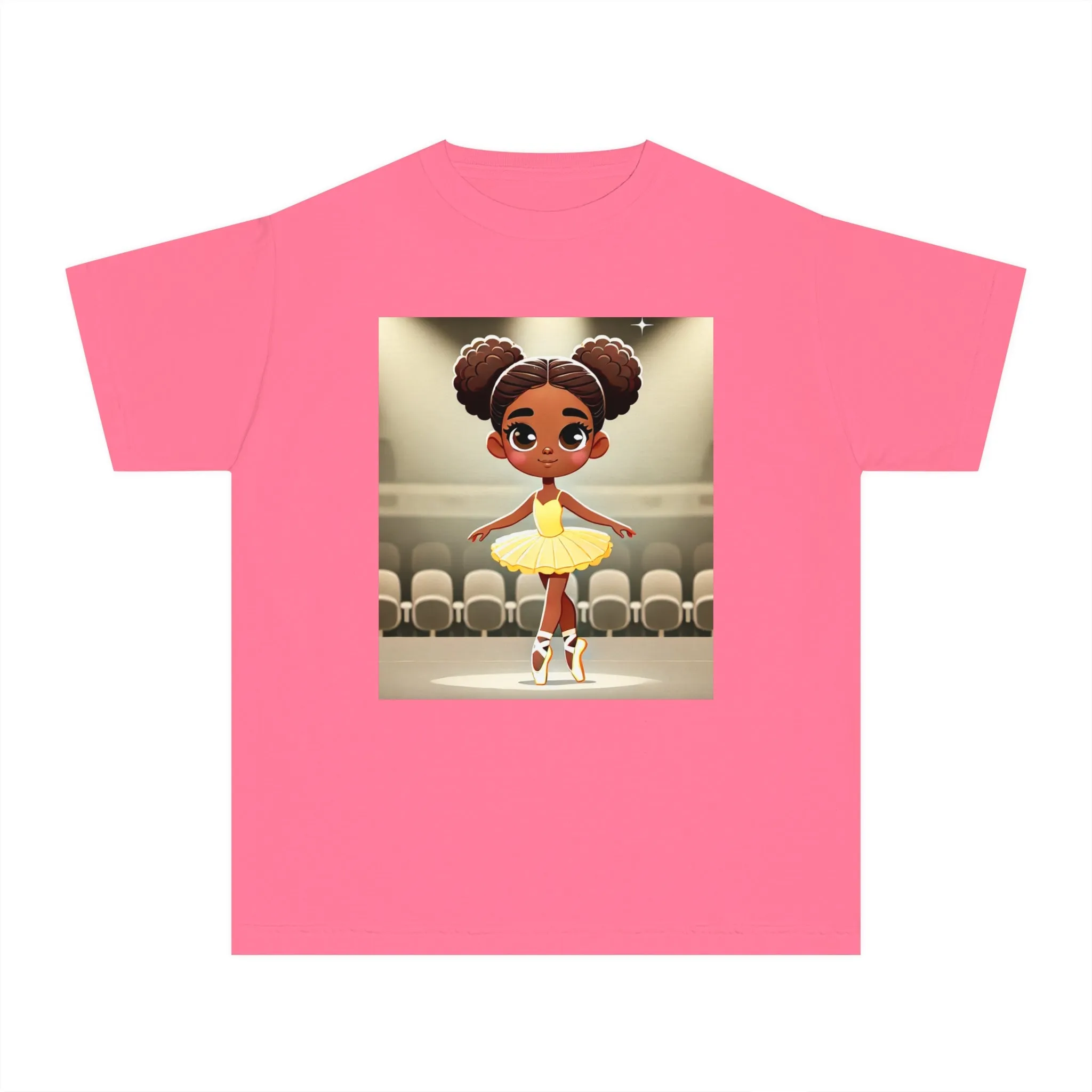 Youth - Powerful Ballerina T-Shirt for Black Girls