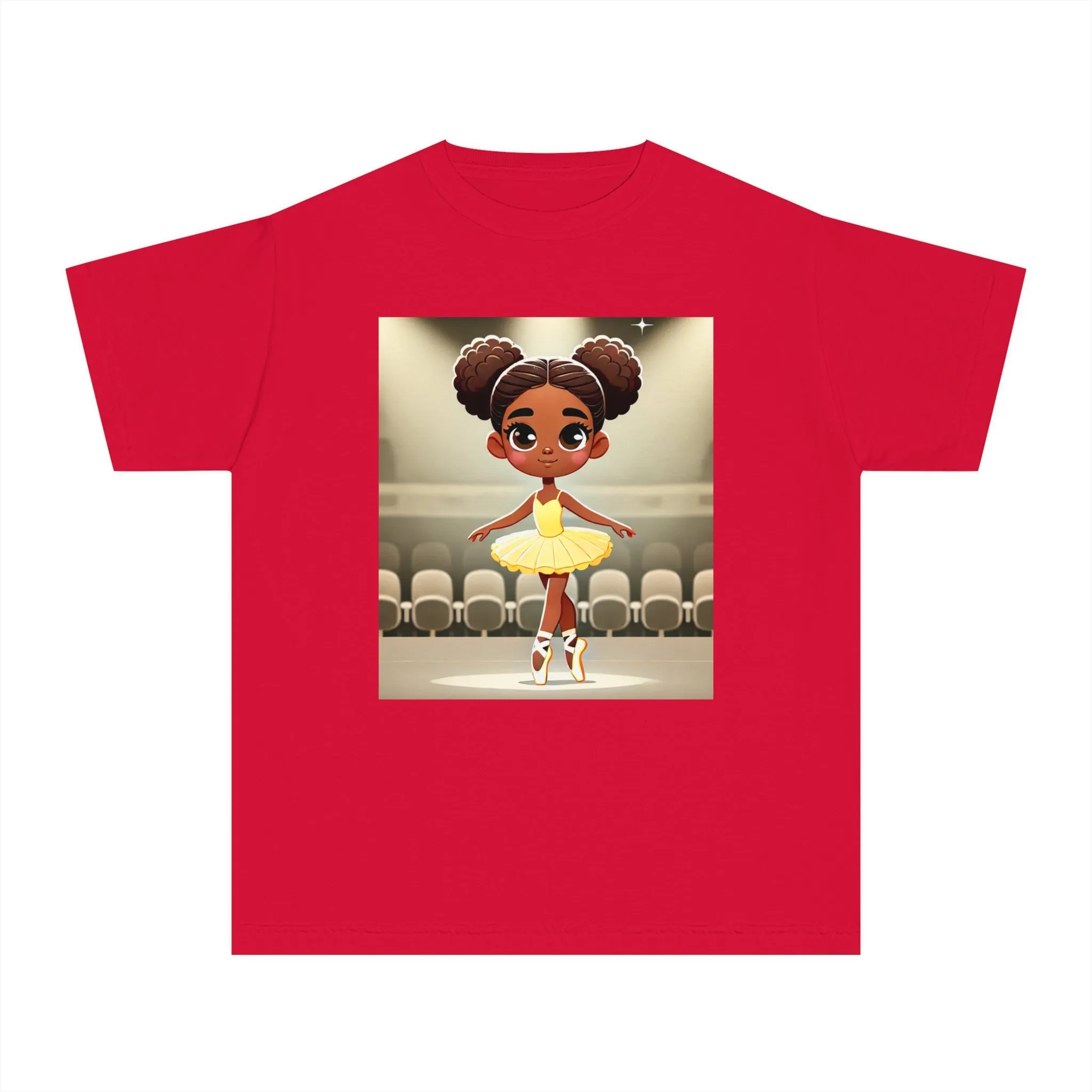 Youth - Powerful Ballerina T-Shirt for Black Girls