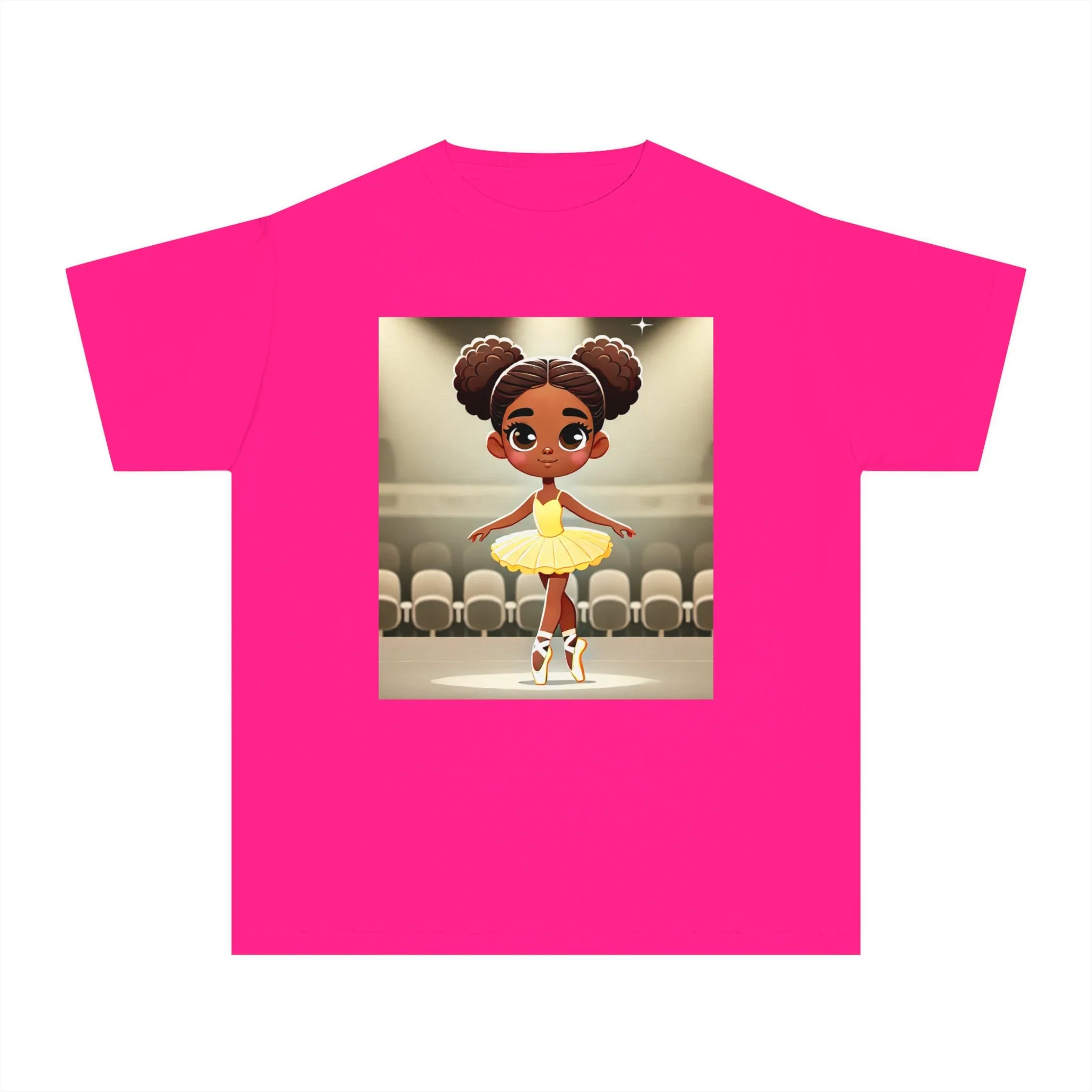 Youth - Powerful Ballerina T-Shirt for Black Girls