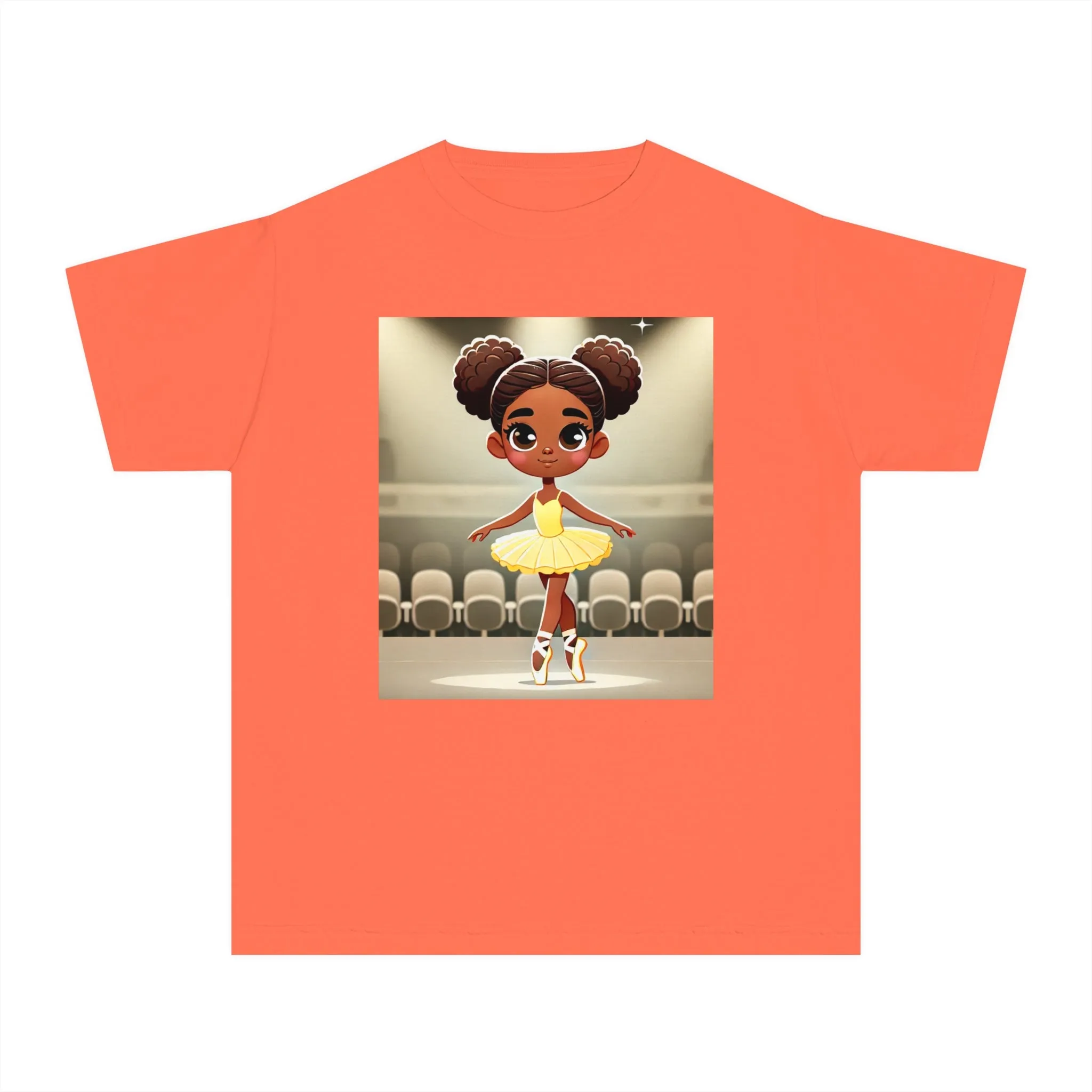 Youth - Powerful Ballerina T-Shirt for Black Girls