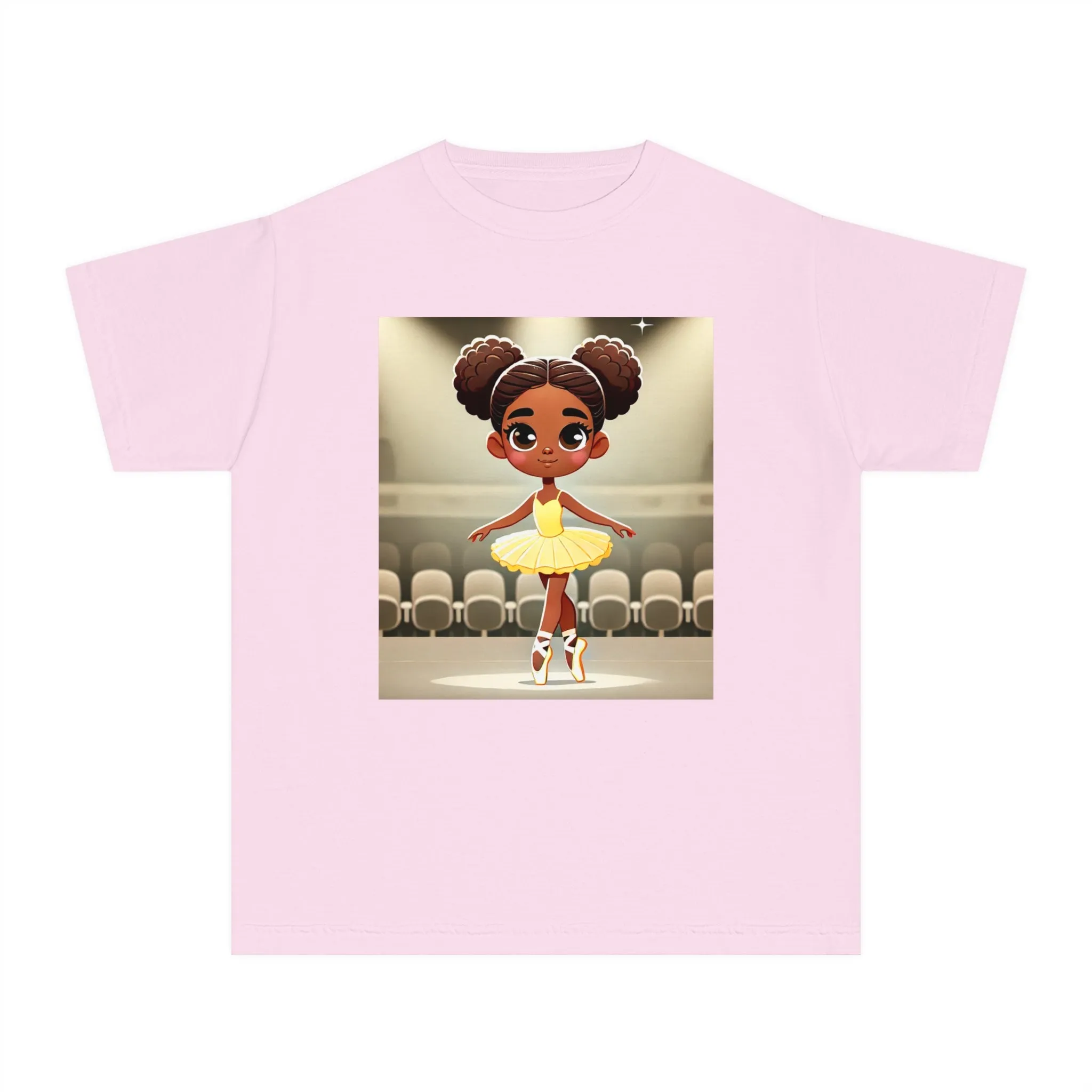 Youth - Powerful Ballerina T-Shirt for Black Girls