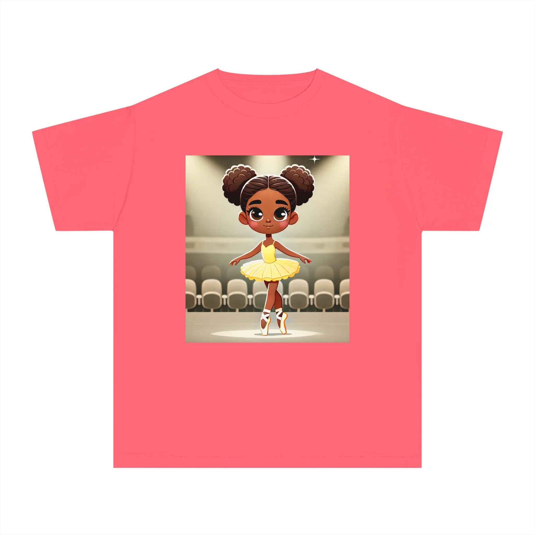 Youth - Powerful Ballerina T-Shirt for Black Girls